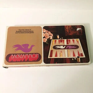 Vtg 1975 Backgammon Board  Game S and R Games Selchow Righter Complete